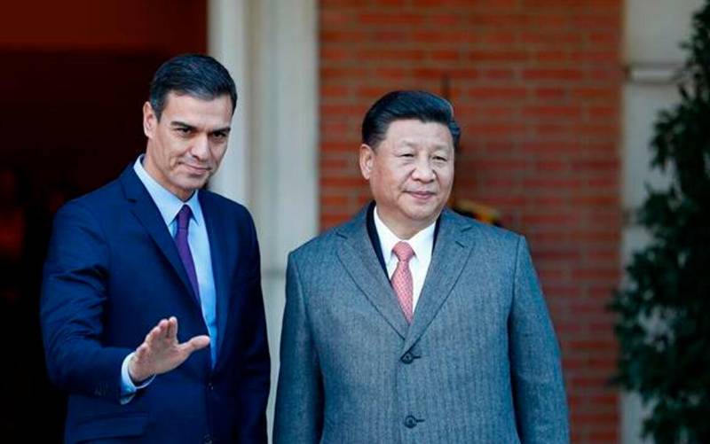 Pedro Sánchez y Xi Jinping. / EFE