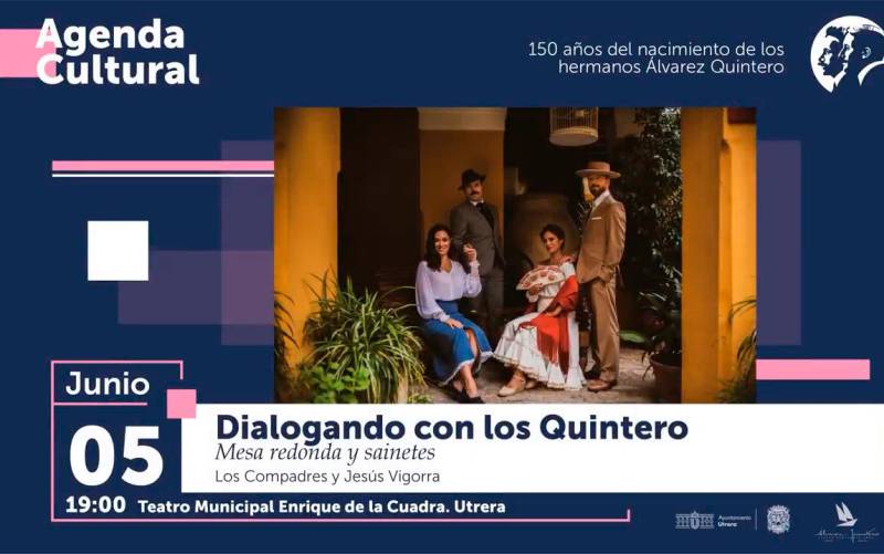 El 150 aniversario del nacimiento de los hermanos Álvarez Quintero arranca este miércoles en Utrera con la presentación de un libro