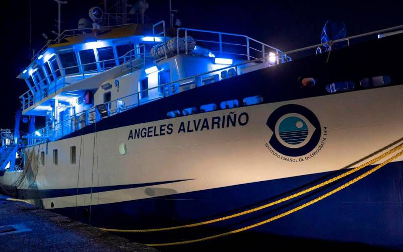  El buque oceanográfico «Ángeles Alvariño». / EFE - Miguel Barreto.