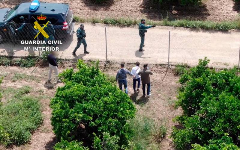 Detenido un narcotraficante huido hace 10 meses, localizado gracias a un dron