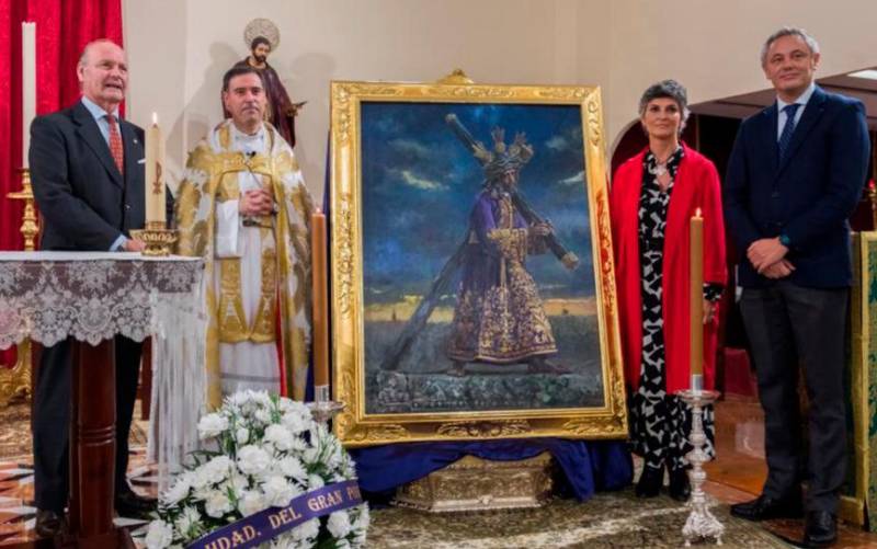 San Lucas alberga un lienzo del Gran Poder obra de Nuria Barrera 