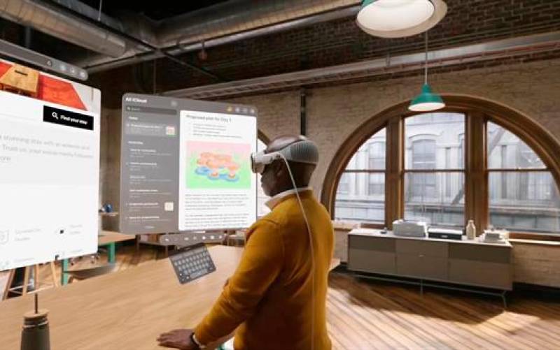 Las gafas de realidad virtual de Apple llegan con Microsoft Word y Excel