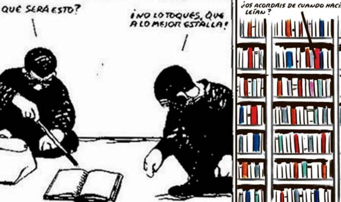 (Vista previa) Viñetas de El Roto en El País, datan de los inicios del siglo XXI y de mediados del mismo.