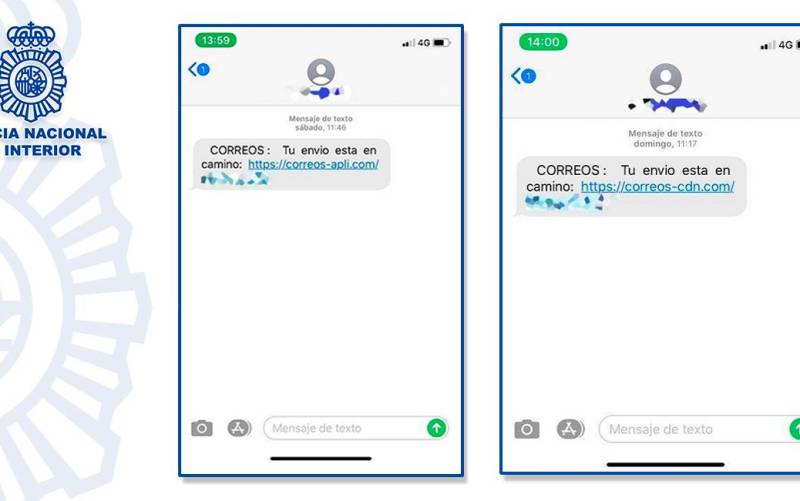 La Policía alerta de una estafa por sms que suplanta a Correos