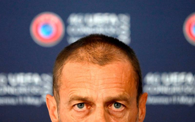 El presidente de la UEFA, Aleksander Ceferin, en una imagem de archivo. EFE/EPA/CHRISTIAN BRUNA