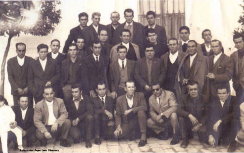 Fotografía de los trabajadores que quedaron atrapados aquel 10 de diciembre de 1968. / El Correo