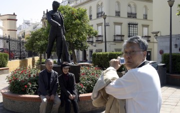 El monumento a Curro es de los más azotados por el vandalismo desde su inauguración. / Juan Carlos Cazalla