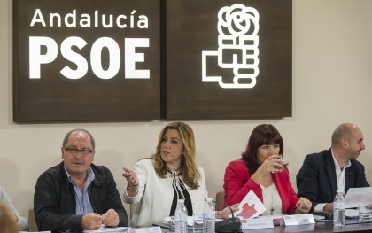 La secretaria general de los socialistas andaluces y presidenta de la Junta, Susana Díaz. / EFE