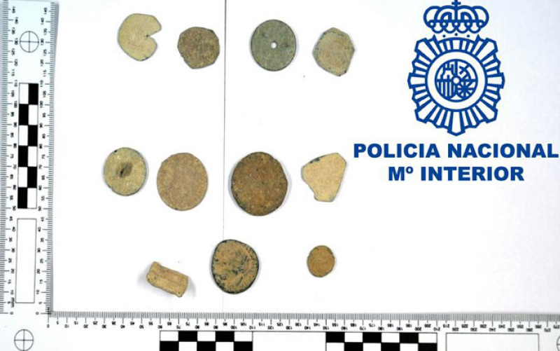 La Policía recupera en Écija 18 piezas arqueológicas que intentaban vender en el mercado ilegal